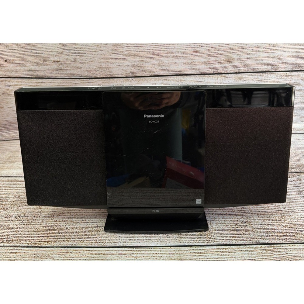 Pre-Owned Panasonic SC-HC25 CD Stereo Radio Player iPod Dock (No Remote)